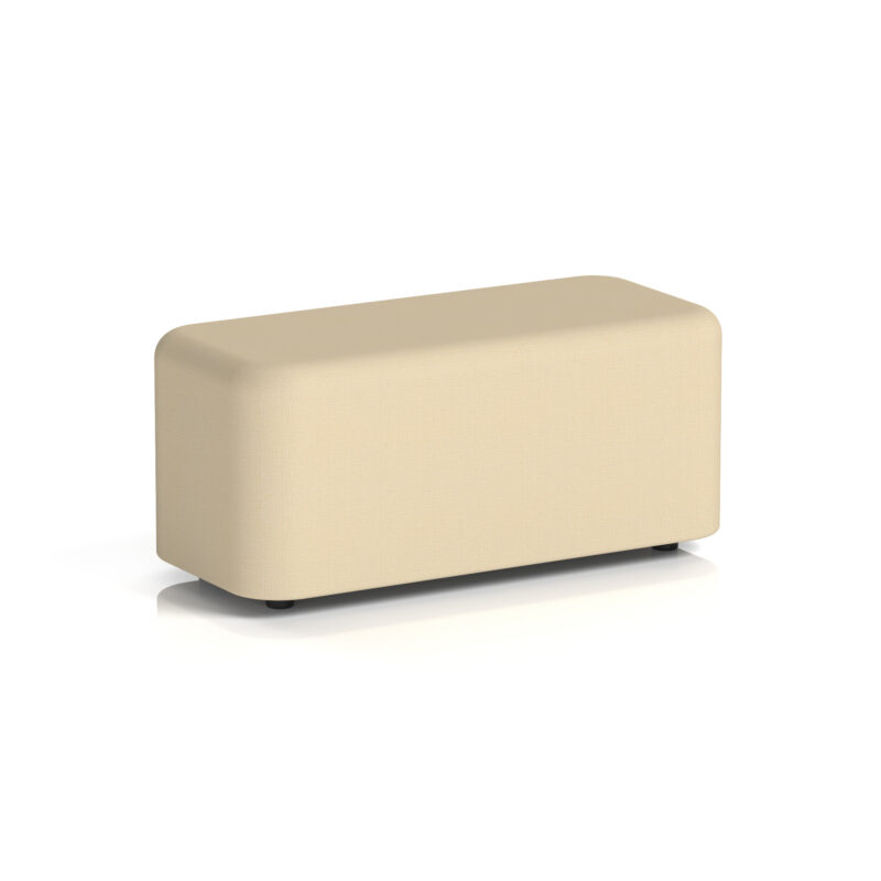 harlestone rectangular stool in single tone