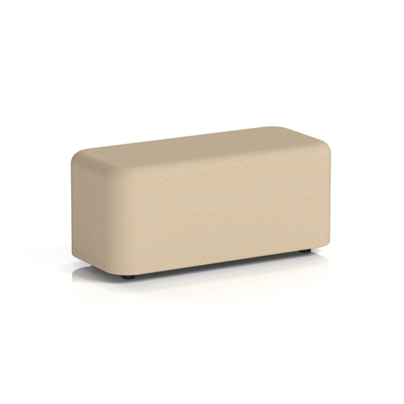 harlestone rectangular stool in single tone