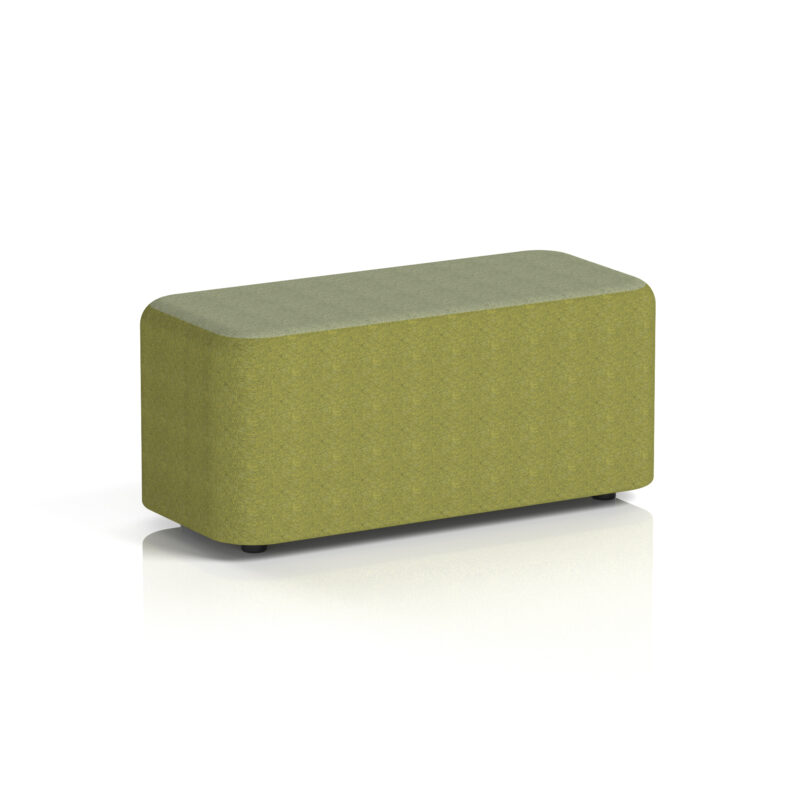 harlestone rectangular stool in two tone