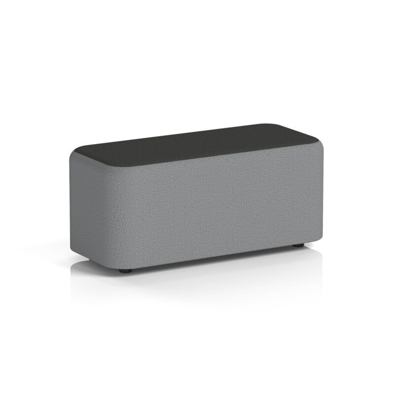 harlestone rectangular stool in two tone