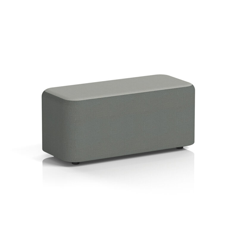 harlestone rectangular stool in two tone