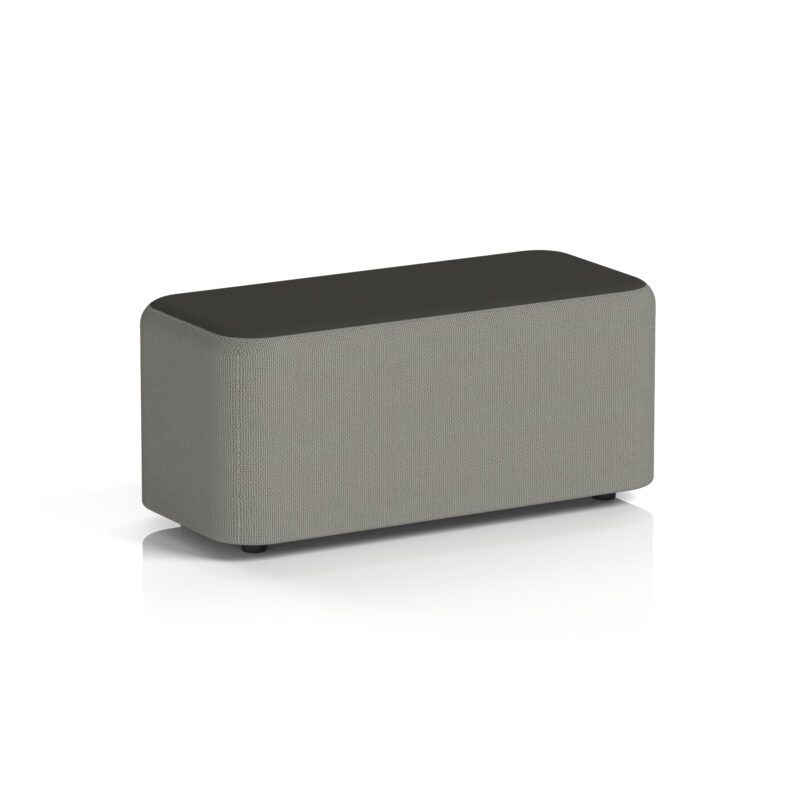 harlestone rectangular stool in two tone