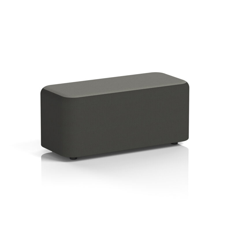 harlestone rectangular stool in two tone