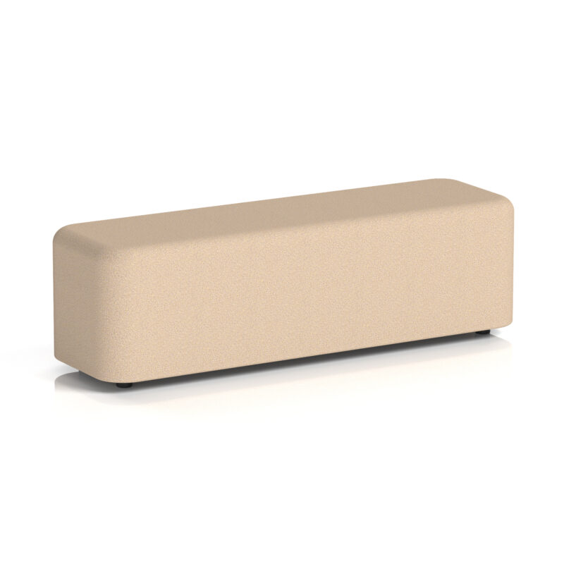 harlestone rectangular stool in single tone