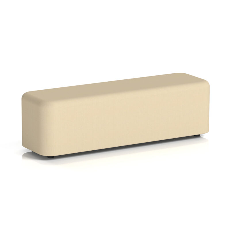 harlestone rectangular stool in single tone