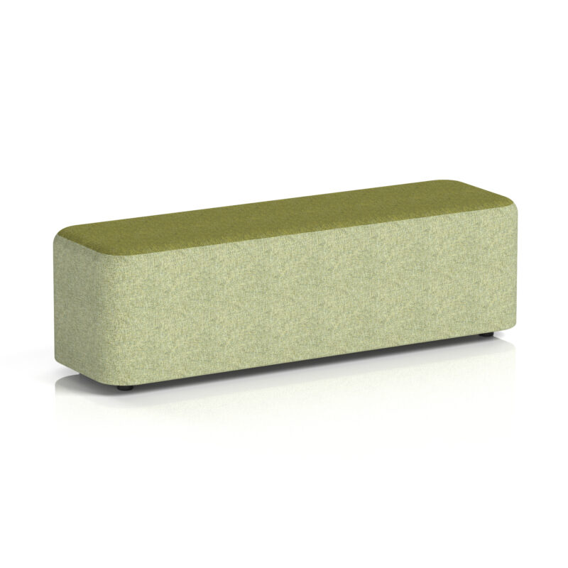 harlestone rectangular stool in two tone