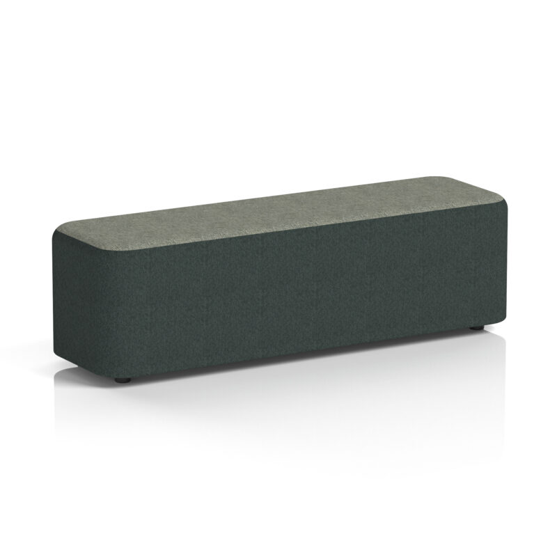 harlestone rectangular stool in two tone