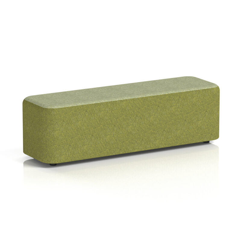 harlestone rectangular stool in two tone