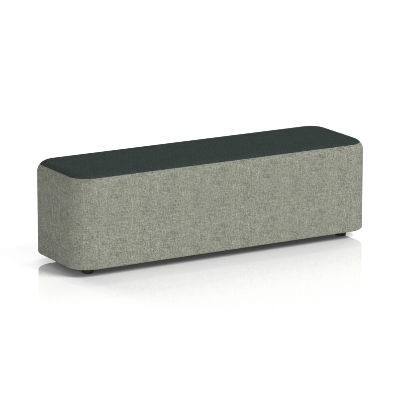 harlestone rectangular stool in two tone