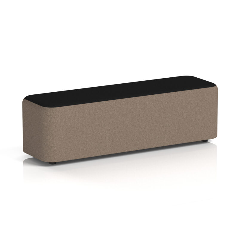 harlestone rectangular stool in two tone
