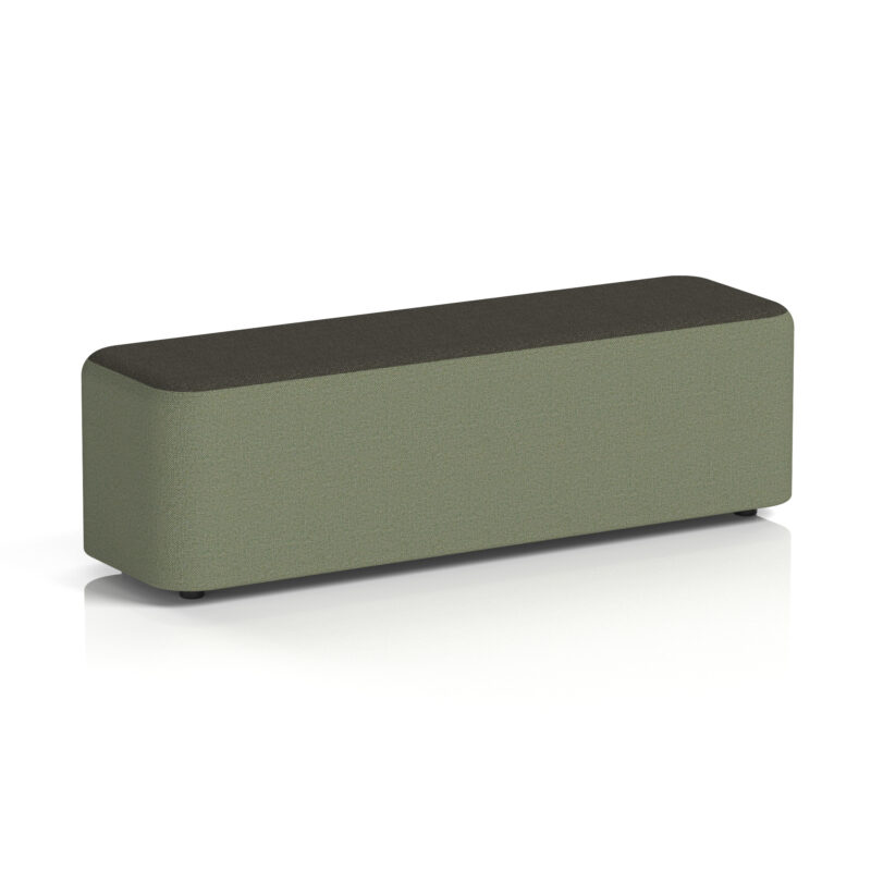 harlestone rectangular stool in two tone