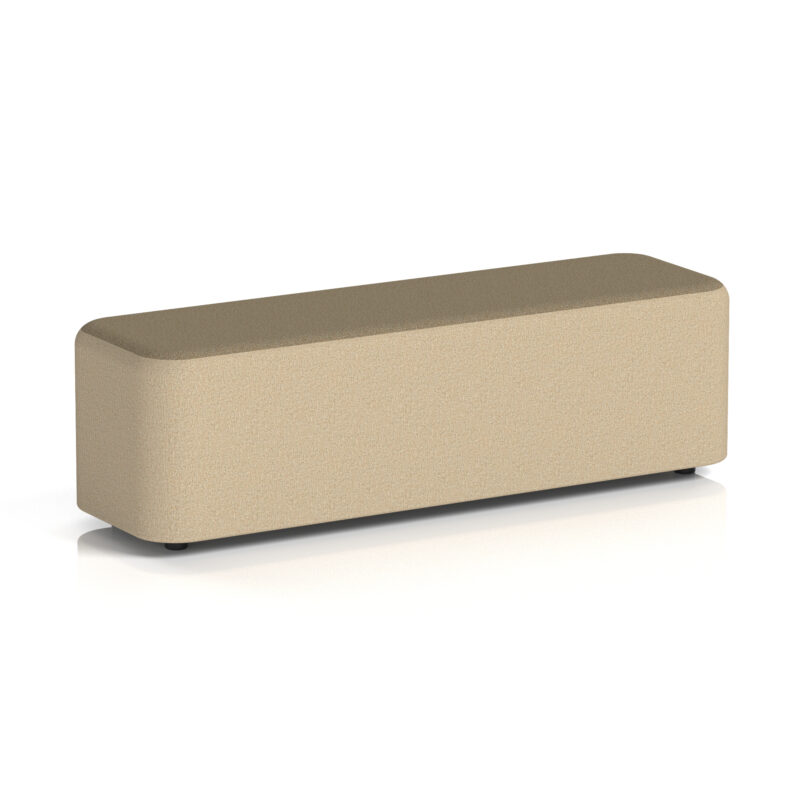 harlestone rectangular stool in two tone