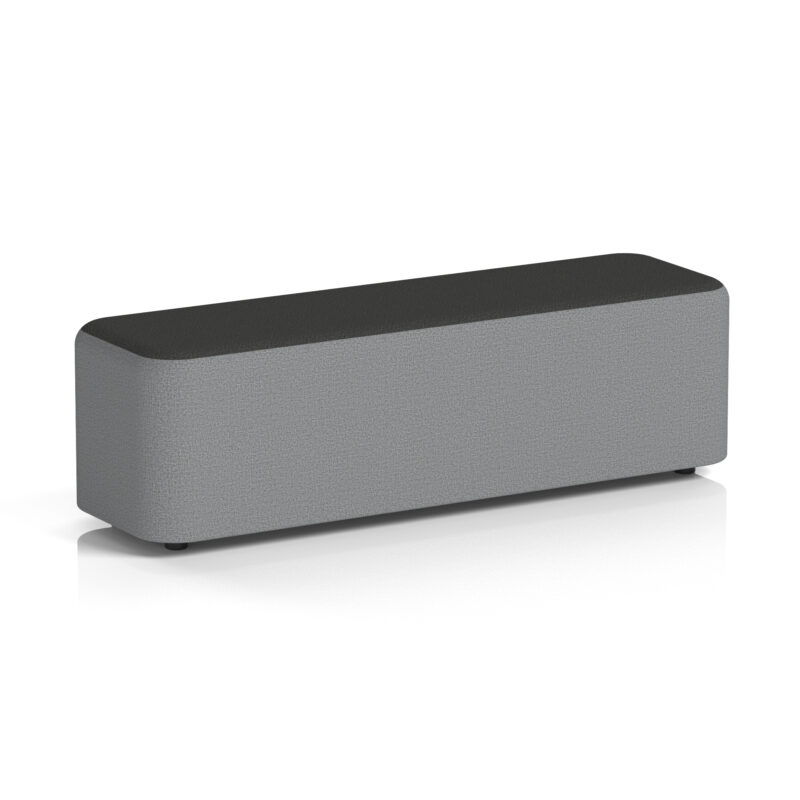 harlestone rectangular stool in two tone