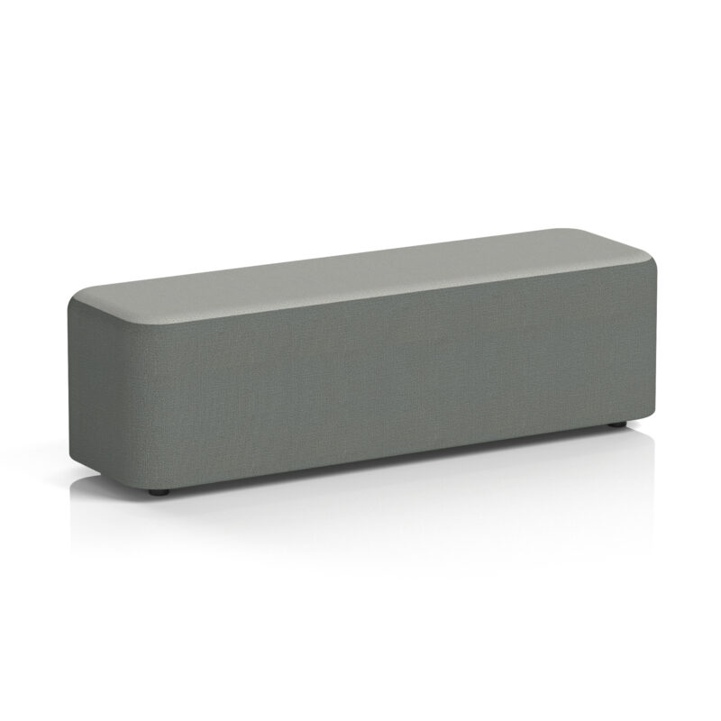 harlestone rectangular stool in two tone