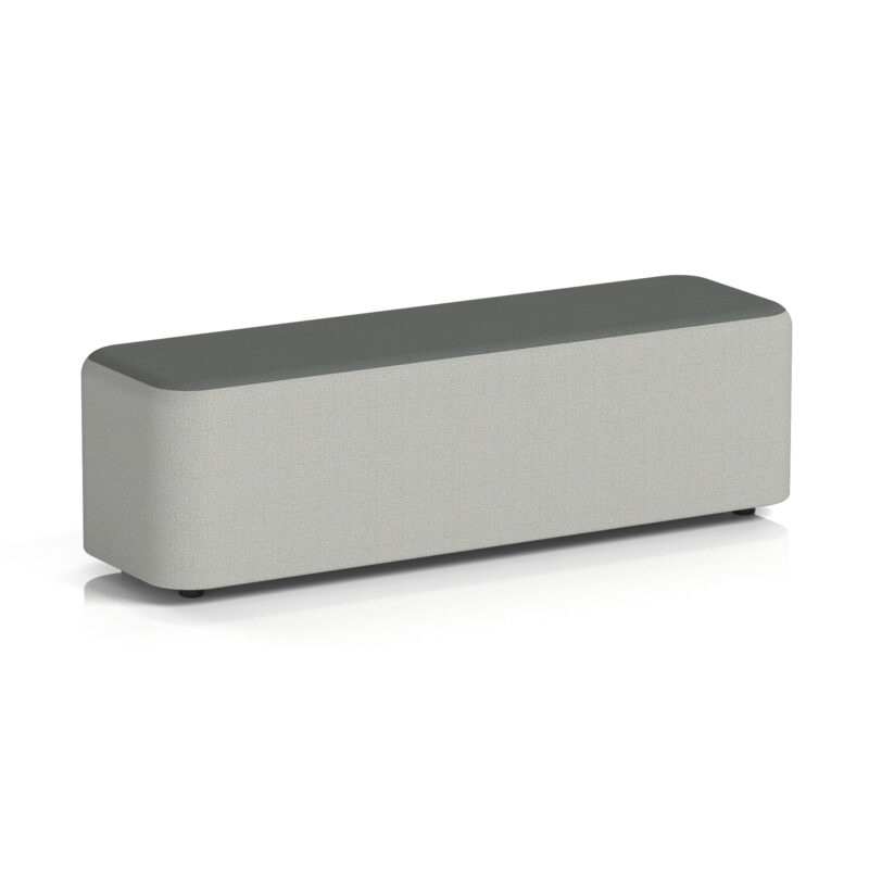 harlestone rectangular stool in two tone