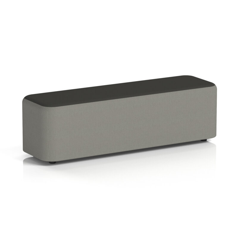 harlestone rectangular stool in two tone