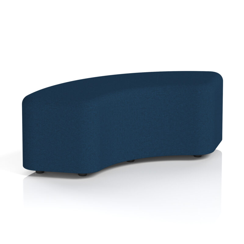 harlestone curved stool in single tone