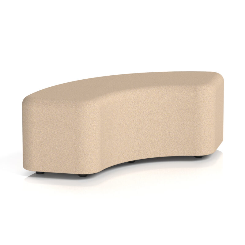 harlestone curved stool in single tone