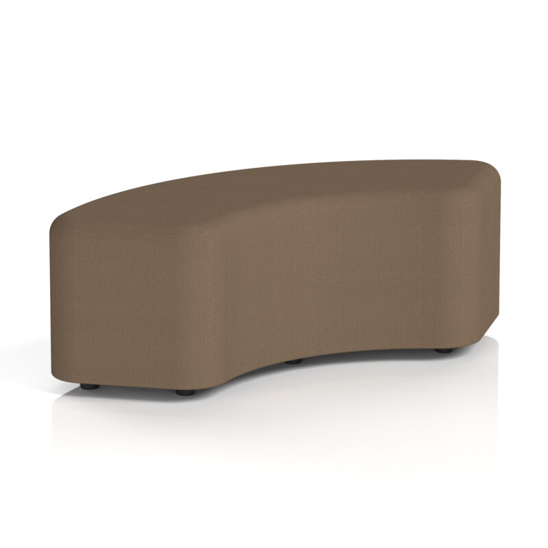 harlestone curved stool in single tone