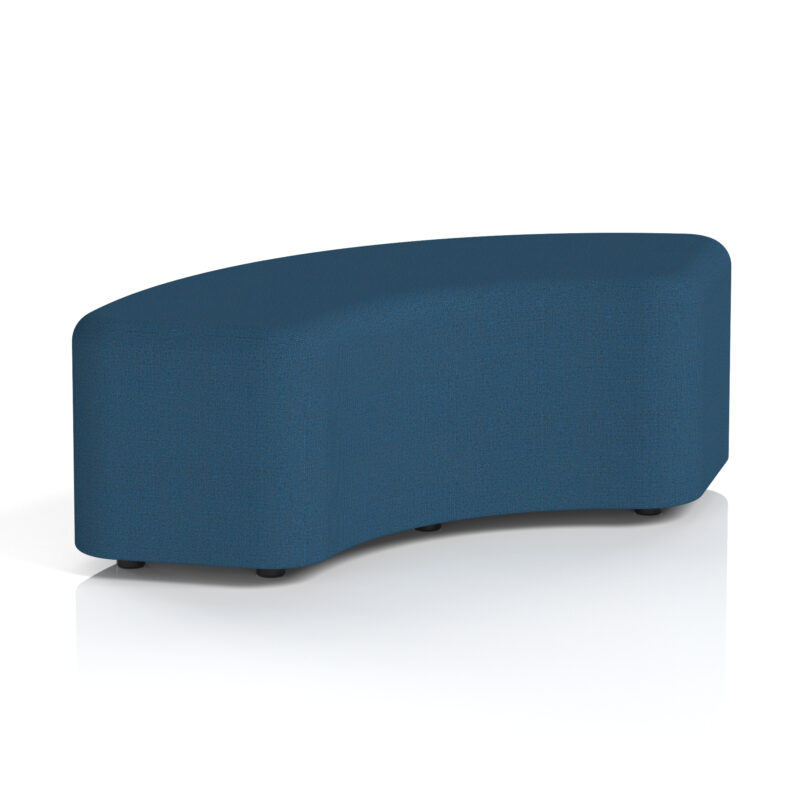 harlestone curved stool in single tone