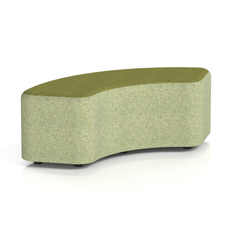 harlestone curved stool in two tone