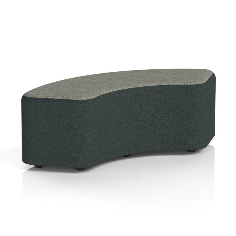 harlestone curved stool in two tone