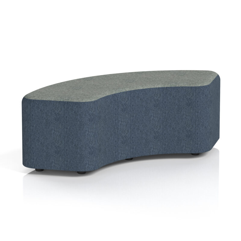 harlestone curved stool in two tone