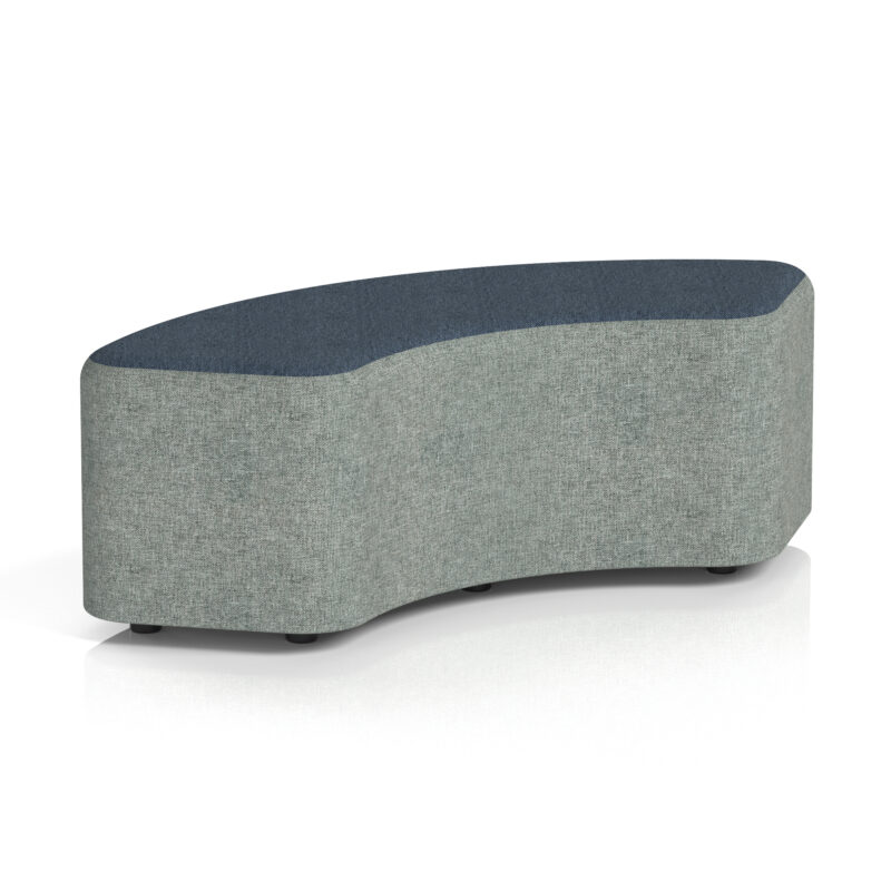 harlestone curved stool in two tone