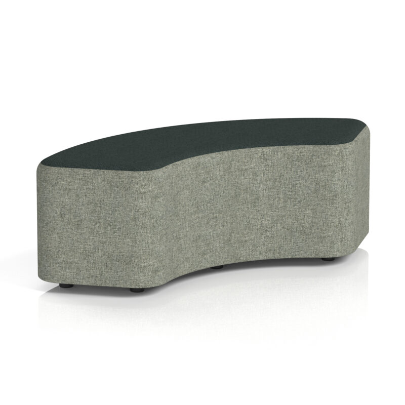 harlestone curved stool in two tone