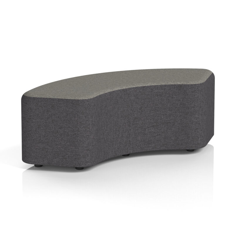 harlestone curved stool in two tone
