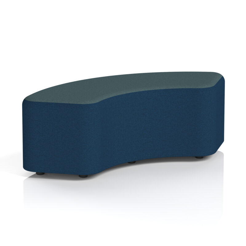 harlestone curved stool in two tone