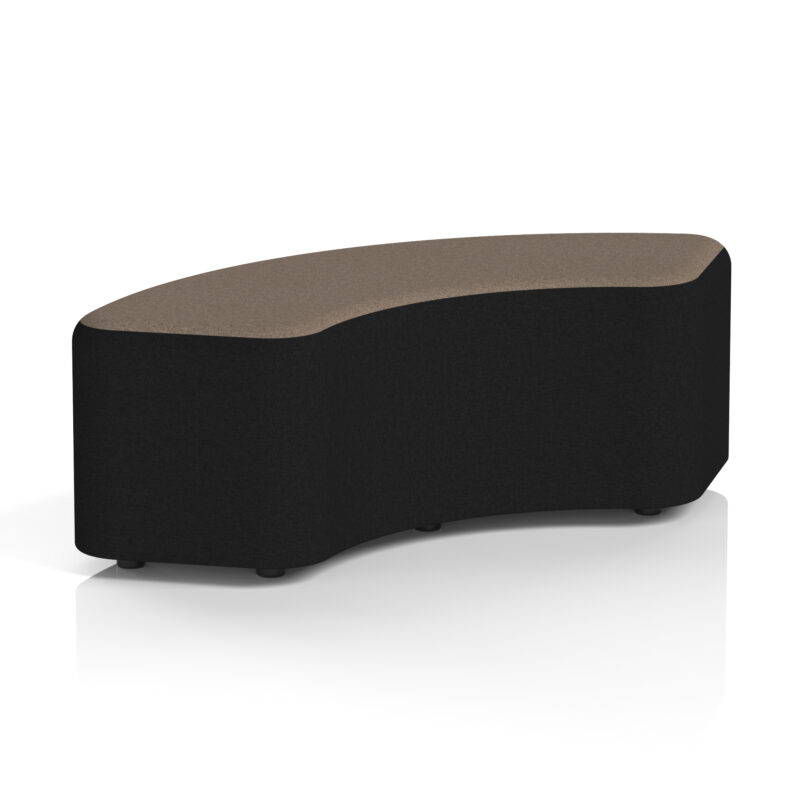 harlestone curved stool in two tone