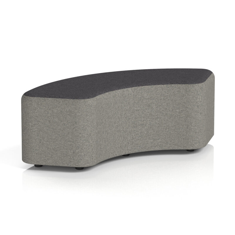 harlestone curved stool in two tone