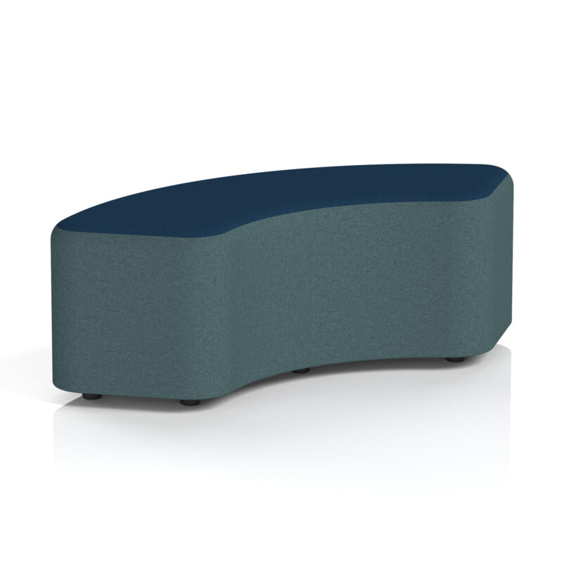 harlestone curved stool in two tone