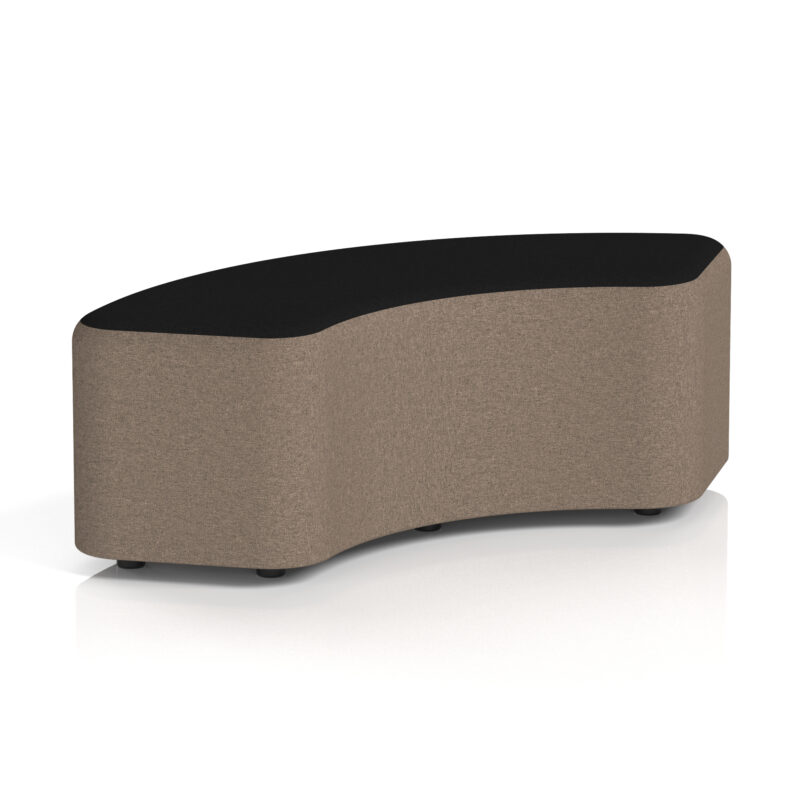 harlestone curved stool in two tone