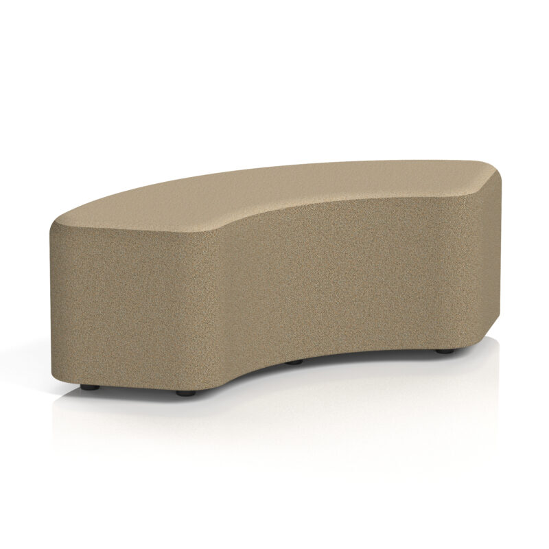 harlestone curved stool in two tone