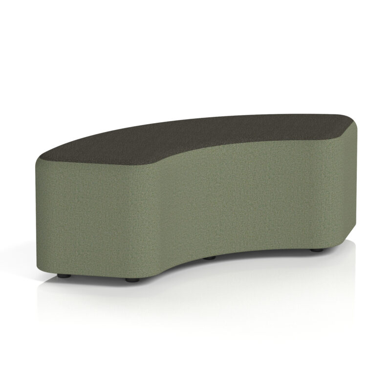 harlestone curved stool in two tone