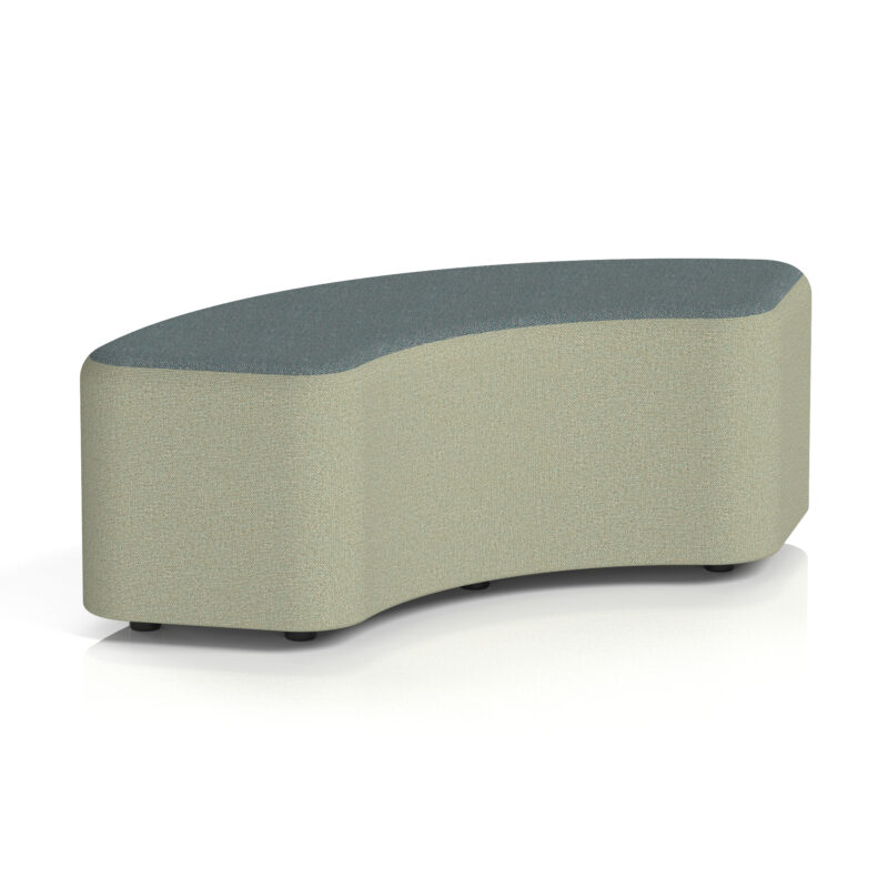 harlestone curved stool in two tone