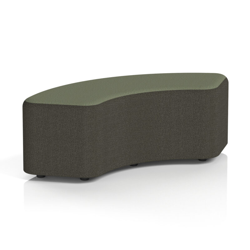 harlestone curved stool in two tone