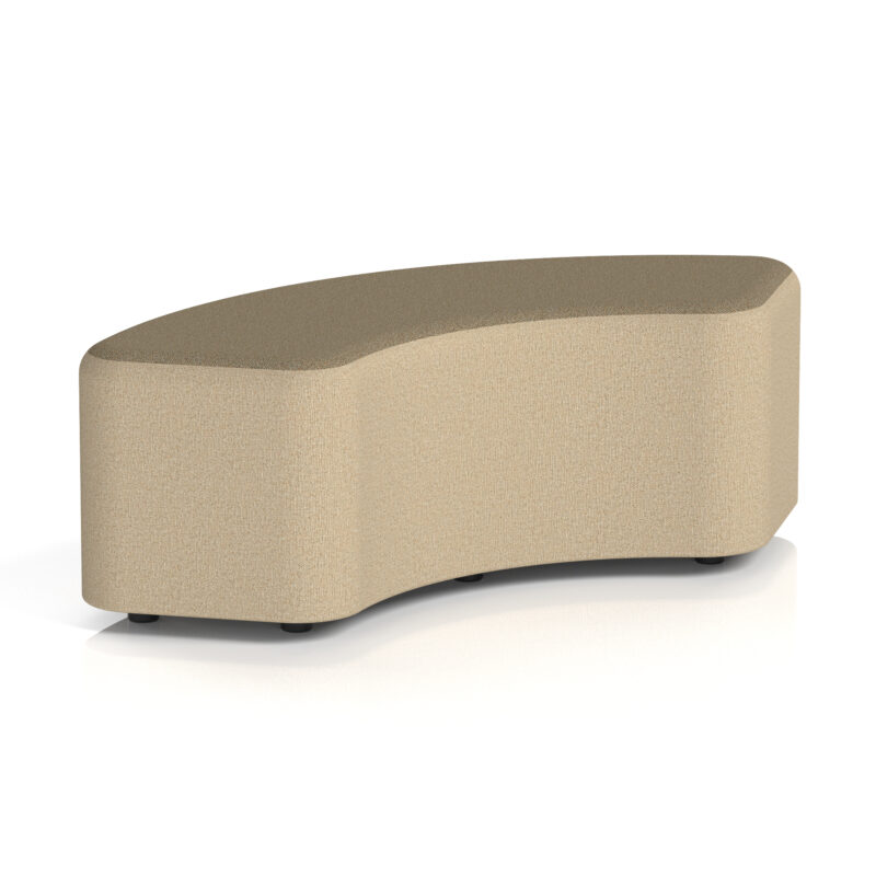 harlestone curved stool in two tone