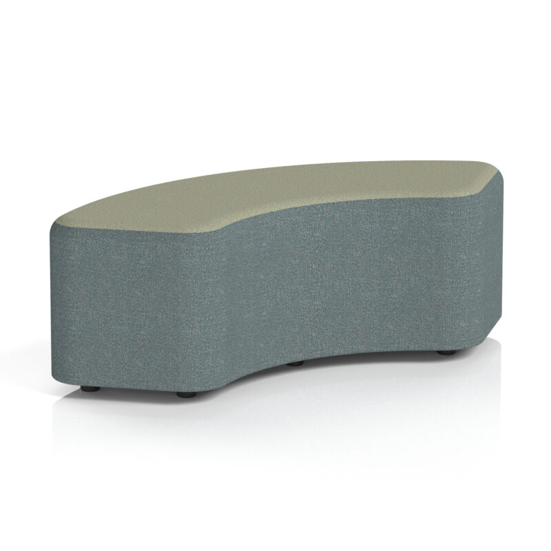 harlestone curved stool in two tone