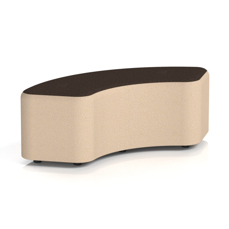 harlestone curved stool in two tone