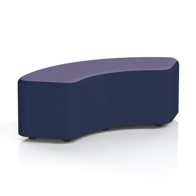 harlestone curved stool in two tone