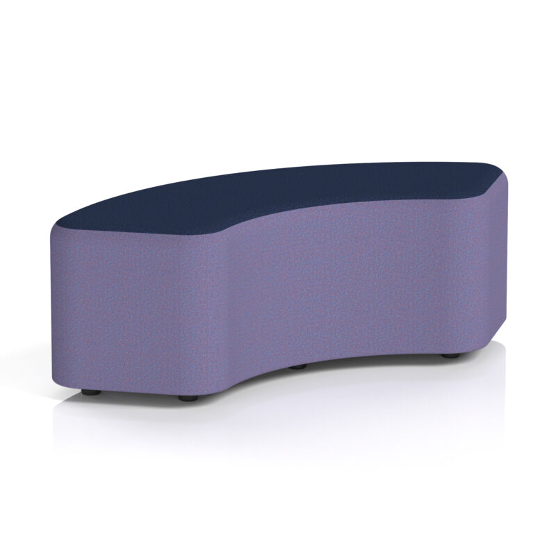 harlestone curved stool in two tone