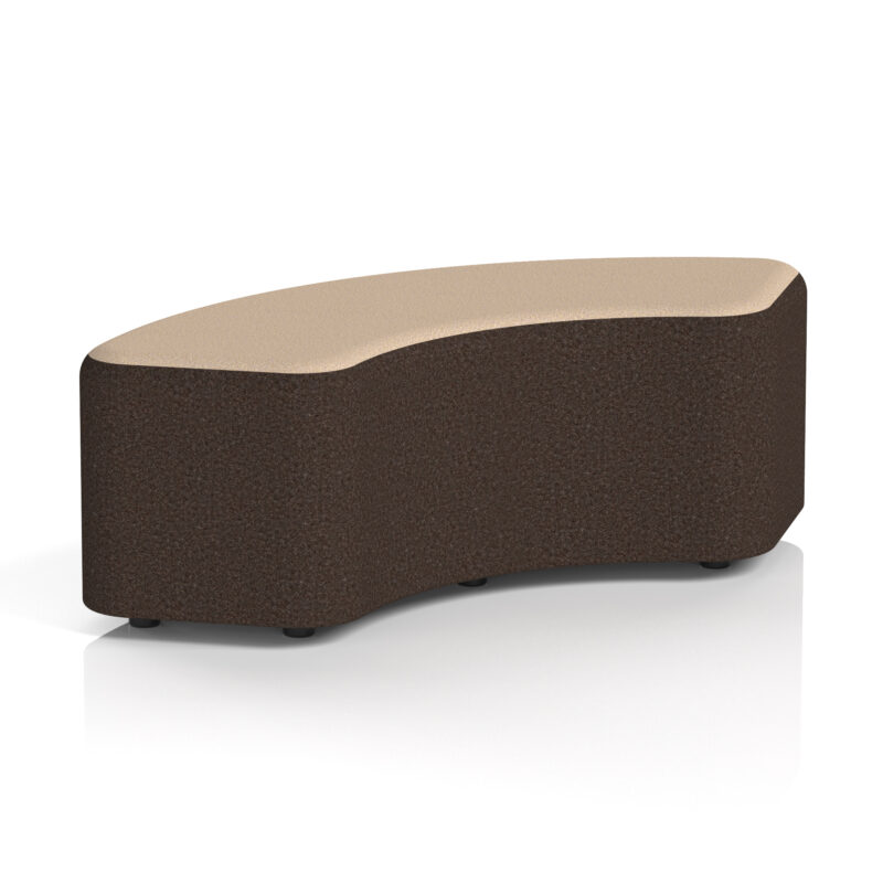 harlestone curved stool in two tone