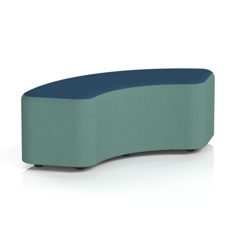 harlestone curved stool in two tone