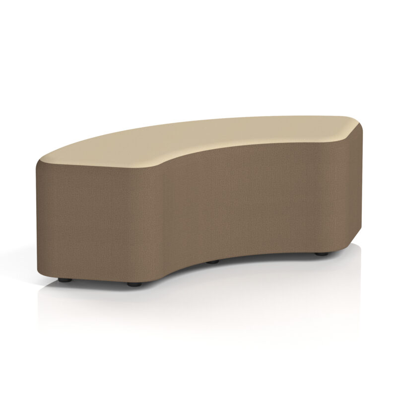 harlestone curved stool in two tone