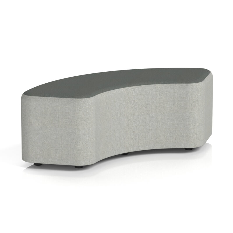 harlestone curved stool in two tone