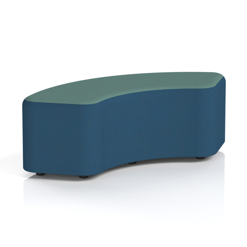 harlestone curved stool in two tone