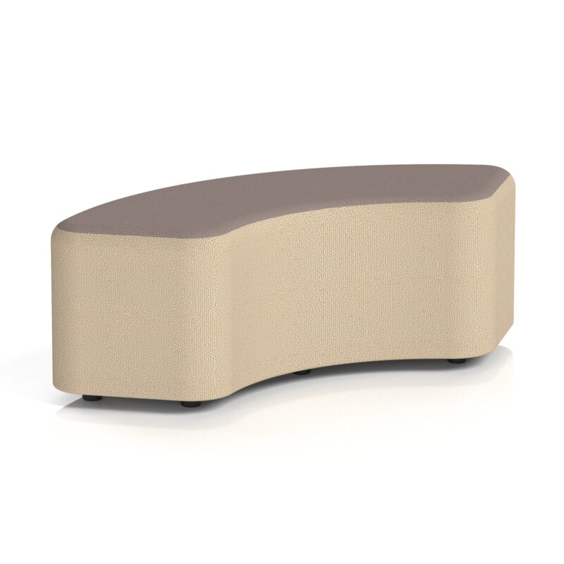 harlestone curved stool in two tone